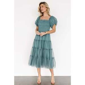 Baltic Born Liv Tulle Midi Dress | Eucalyptus Size L